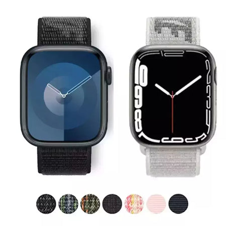Pulseira Esportiva de Nylon para Apple Watch, Pulseira Nike, Pulseira Loop, iWatch 9, 8, 7, 6, 5, se2, Ultra 2, 45mm, 44mm, 41mm, 42 milímetros, 38 milímetros, 49 milímetros