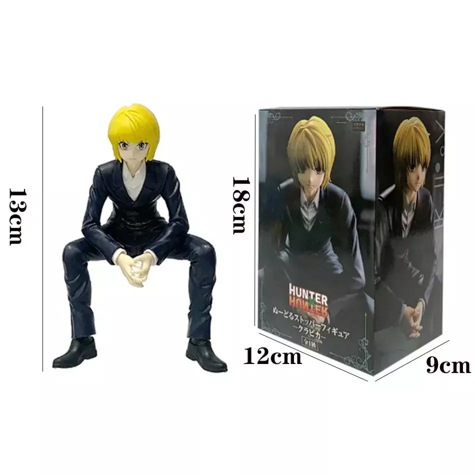 14cm caçador × caçador anime figura troupe fantasma hisoka figura de ação macarrão rolha decoração do quarto macarrão rolha pvc modelo brinquedos
