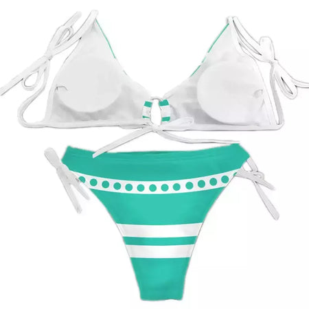 Anime dos desenhos animados impressão maiô biquíni nami cosplay traje feminino sexy verão roupas de banho festa de halloween terno