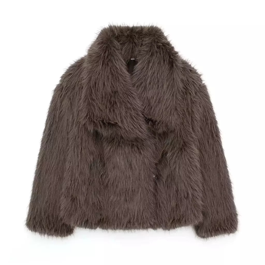 TRAF-Jaqueta feminina de tecido de lantejoulas de metal, casaco solto, gola alta, manga comprida, outerwear feminino chique, outono, inverno, 2023