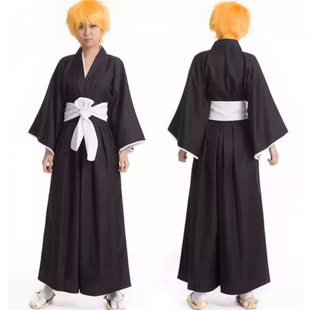 Bleach Kuchiki Rukia Cosplay Trajes Kurosaki Ichigo Die Pa Soul Society Shinigami Kimono Roupa Completa Mil Anos Guerra Sanguínea