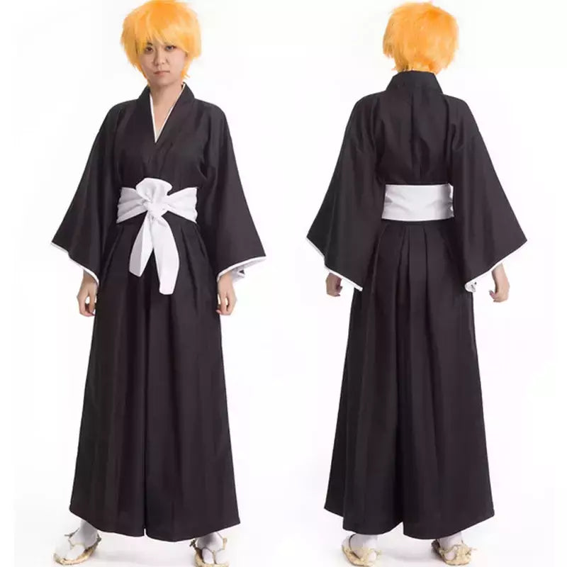 Bleach Kuchiki Rukia Cosplay Trajes Kurosaki Ichigo Die Pa Soul Society Shinigami Kimono Roupa Completa Mil Anos Guerra Sanguínea