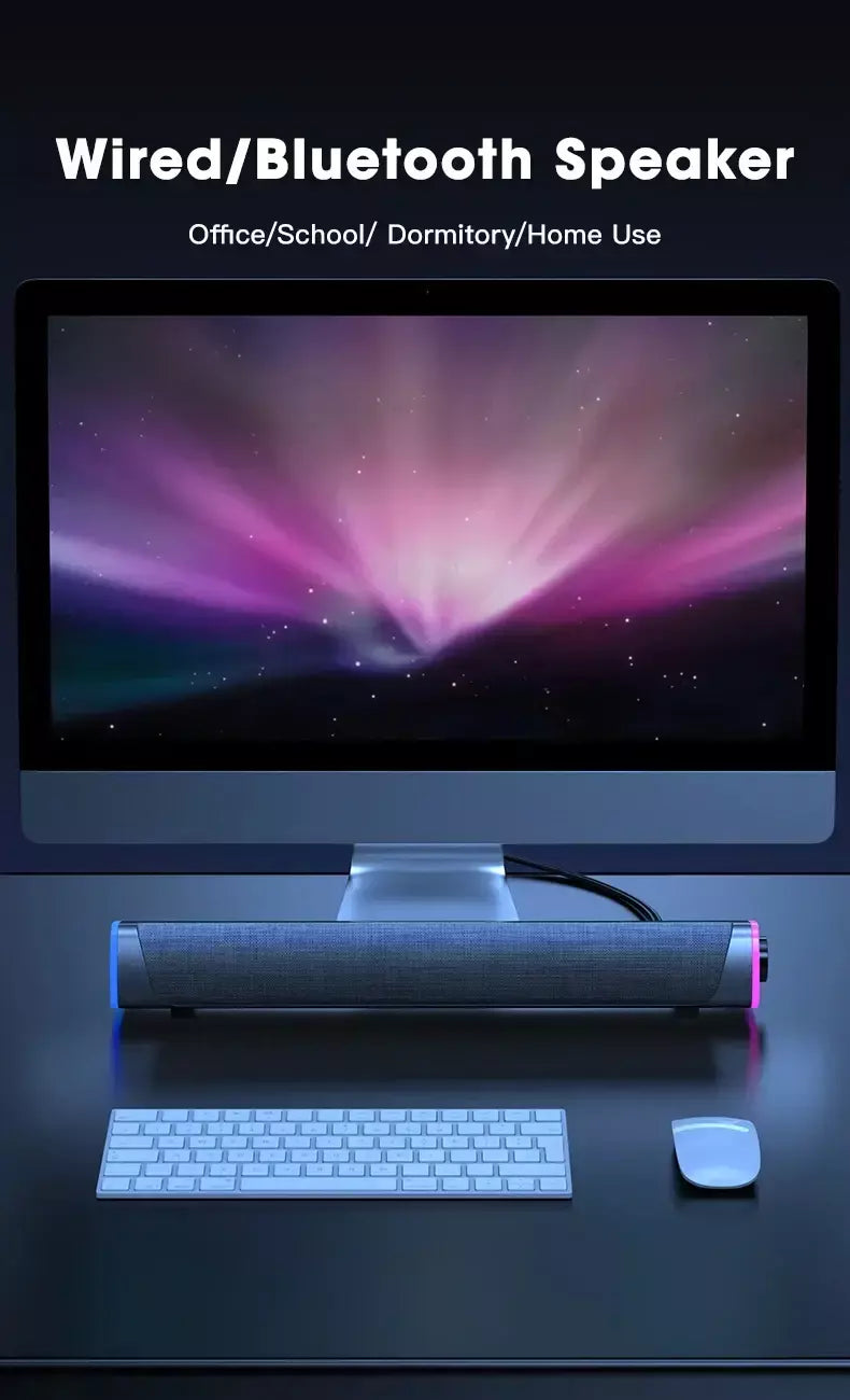 G30 ny espelho relógio sem fio bluetooth alto-falante usb led fm atmosfera colorida luz baixo pesado portátil presente bluetooth alto-falante