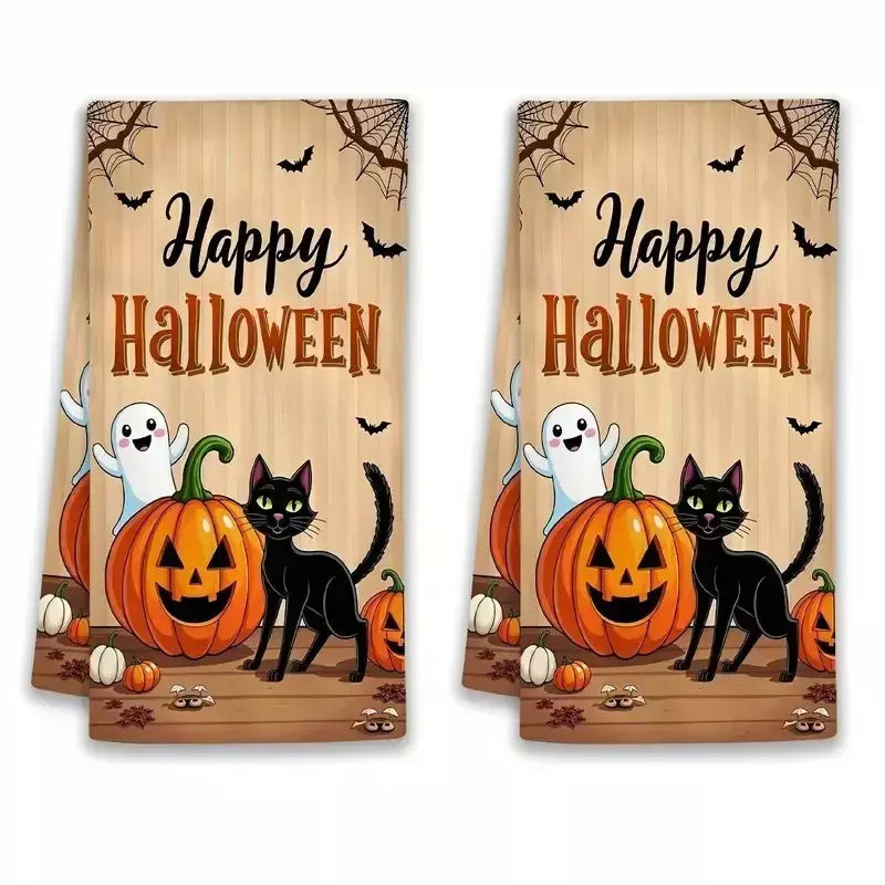 Halloween pano de lavar louça prato toalha de microfibra festiva mesa de cozinha esfregão decoração toalha de banho toalha de cozinha