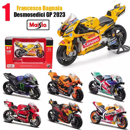 Maisto 1:18 NOVA Equipe Ducati Lenovo 2023 # 1 Bagnaia Champion Moto GP Racing fundição liga modelo de motocicleta coleção presente brinquedo