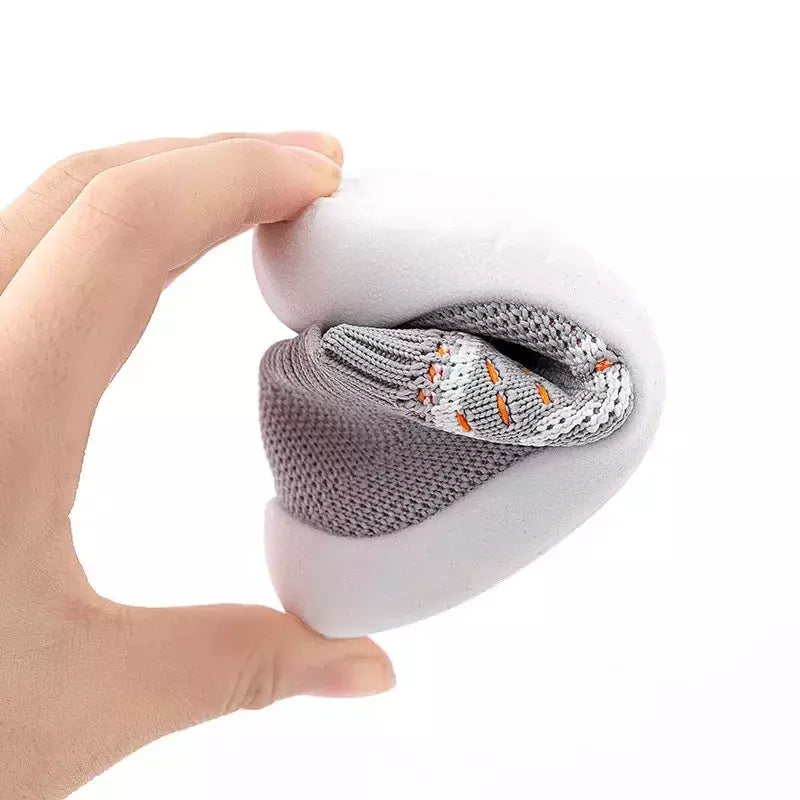 Sapatos de malha respirável para recém-nascido, meias infantis, fundo macio, antiderrapante, menino e menina, 0 a 5 anos, verão