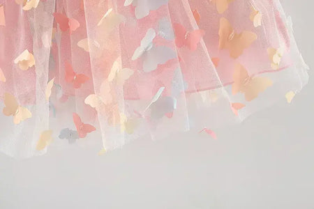 Novo bebê meninas festa de aniversário vestidos de noite verão asas borboleta crianças roupas doce colorido criança crianças traje