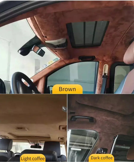 Tecido de camurça autoadesivo elástico de 4 lados pelo metro para modificação interior do carro estofamento contador costura pano wearable
