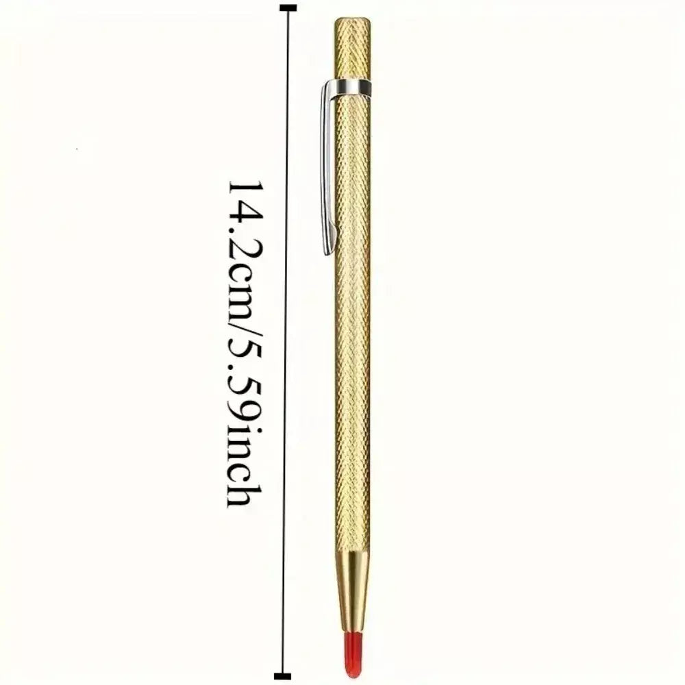 1/2/5 pçs diamante scriber caneta ponta de aço tungstênio marcador de carboneto caneta gravura para vidro cerâmica metal madeira gravura ferramentas manuais
