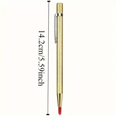 1/2/5 pçs diamante scriber caneta ponta de aço tungstênio marcador de carboneto caneta gravura para vidro cerâmica metal madeira gravura ferramentas manuais