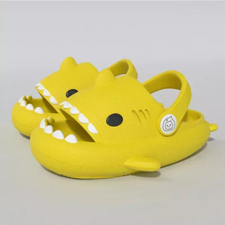 Tridimensional crianças tubarão buraco sapatos verão casa bebê antiderrapante sandálias plataforma bonito dos desenhos animados sola macia crianças slippe