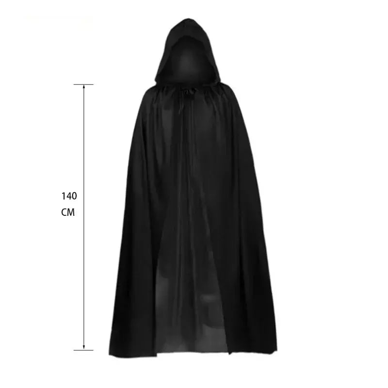 Terror ponto festa de halloween cosplay crianças adulto morte capa preta, halloween morte crânio esqueleto bola traje prop conjunto