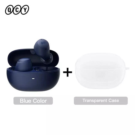 QCY-HT07 ANC Fones De Ouvido Sem Fio, Auscultadores HiFi, Cancelamento de Ruído, Earbuds TWS, 6 Microfone, Chamada AI HD, Reprodução 32H, 40dB, Bluetooth 5.2