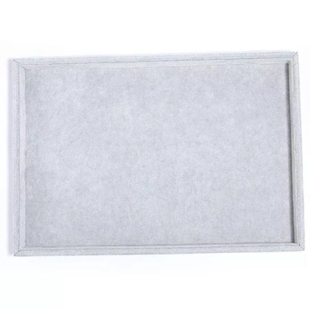 1 pc veludo bandeja de exibição de jóias anel brinco bandeja de armazenamento caixa de exibição de jóias colares pulseiras caixa de organização placa de armazenamento