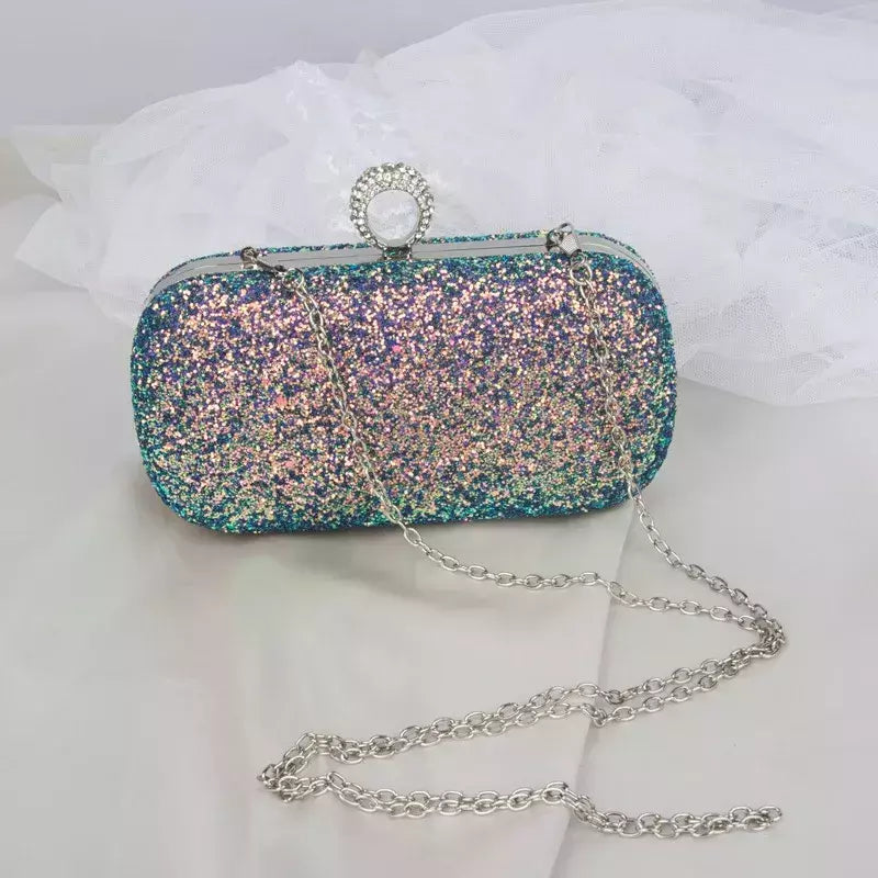 Evening Pink Clutch Purse Mulheres Bling Lantejoulas Bolsas 2023 Novo Designer De Moda Saco De Telefone De Luxo Crossbody Pequeno Saco De Designer