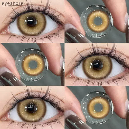 AMARA 1 par de lentes de contato coloridas para olhos, lentes azuis para cosplay de anime, lentes coloridas roxas, rosa y2k, lentes vermelhas coloridas