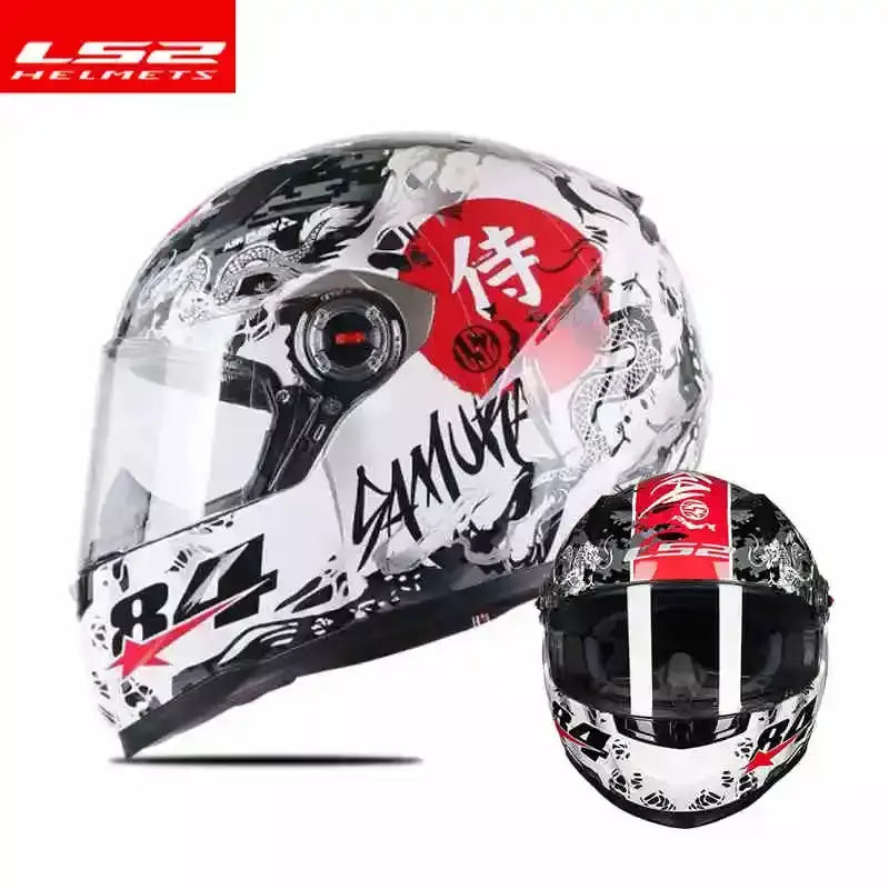 Ls2 rosto cheio capacete da motocicleta das mulheres dos homens capacete de motocross de alta resistência abs escudo 3c aprovado acessórios da motocicleta ff358