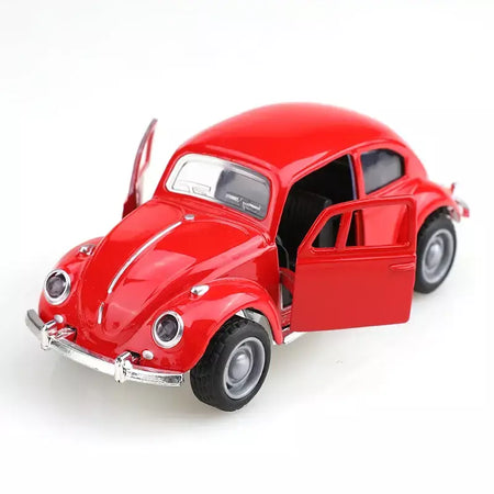 (Ensacado) 1:8 besouro clássico fofo, modelo de carro de liga, veículo simulado, carro de liga infantil, modelo de brinquedo de menino, enfeites de carro