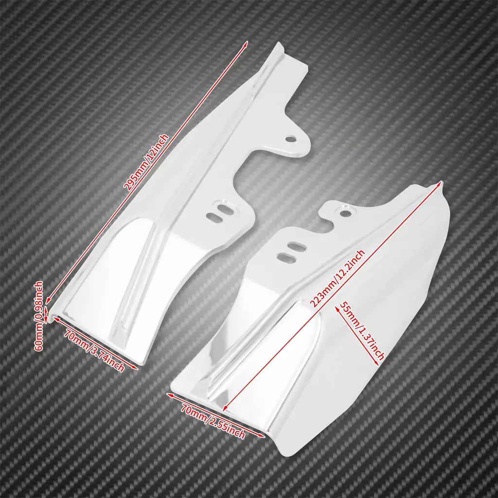 Motocicleta mid-frame defletor de ar escudo térmico guarnição capa para harley touring electra street glide road king fltrx 2001-23 24-up