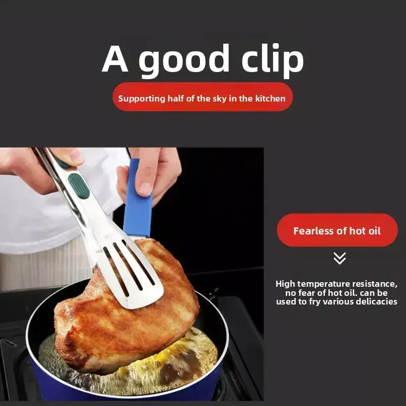 ? 304 pinças de alimentos de aço inoxidável-multipurpose grelhar churrasco cozinha pinças utilitárias para cozinhar, servir carne, legumes