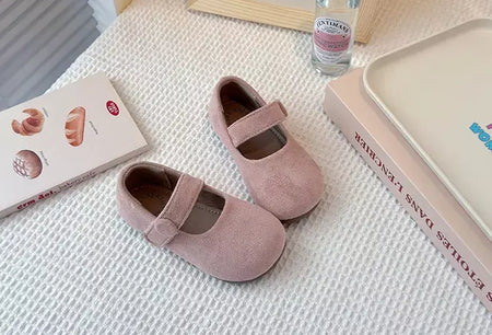 2025 camurça crianças ballet apartamentos sapatos moda mary jane sapatos tendência das crianças inverno novo doce bonito vestido tênis mujer sapatos