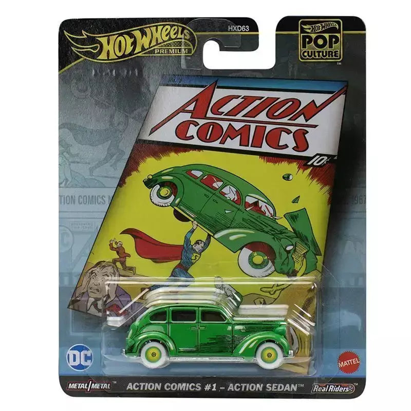 Original rodas quentes 2025 cultura pop Hxd63-L série lamborghini de volta para o futuro modelo de carro crianças brinquedos modelo carro coleção presente