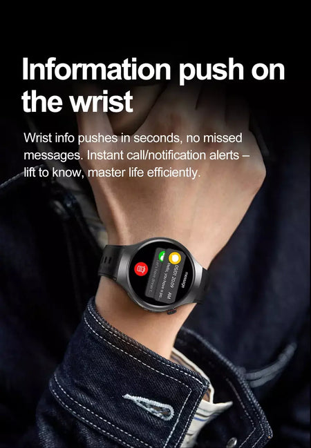 Novo relógio inteligente masculino tela de toque completa bússola bluetooth chamada lanterna esportes atividade fitness freqüência cardíaca à prova dwaterproof água smartwatch