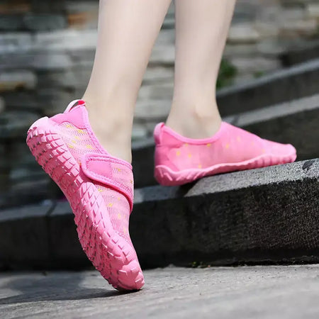 Crianças tênis de secagem rápida meninos meninas luz respirável praia aqua sapatos do miúdo elástico antiderrapante sapatos esportivos aquáticos