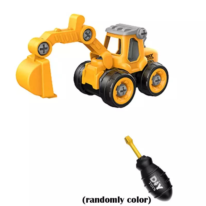 Porca Desmontagem Carregando Descarga Engenharia Caminhão Escavadeira Bulldozer Montessori Educação Brinquedo Criança Parafuso Criativo Ferramenta Carro