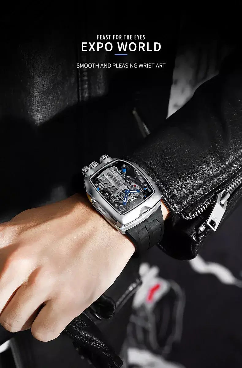 Pindu design relógios masculinos marca superior de luxo militar esporte masculino nh05 relógio automático à prova dwaterproof água relógios mecânicos montre homm