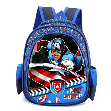 Mochila dos desenhos animados do Batman para crianças, sacolas escolares seguras e confortáveis, proteção da coluna, armazenamento científico, moda de boa aparência