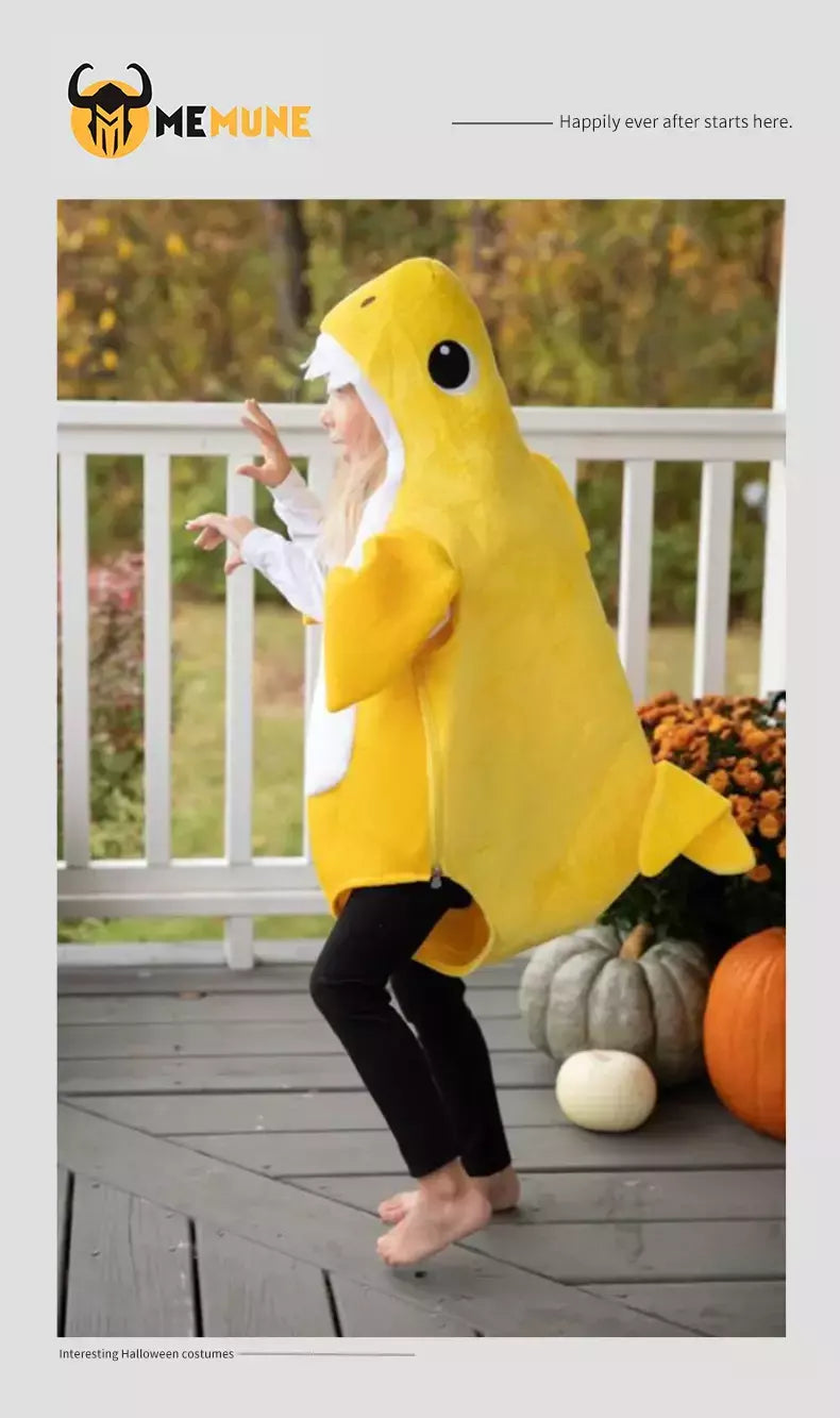 Família Tubarão Cosplay Traje para Crianças, Halloween Carnival Party Costumes, Criança Unisex, 3 Cores Disponíveis, Nova Chegada
