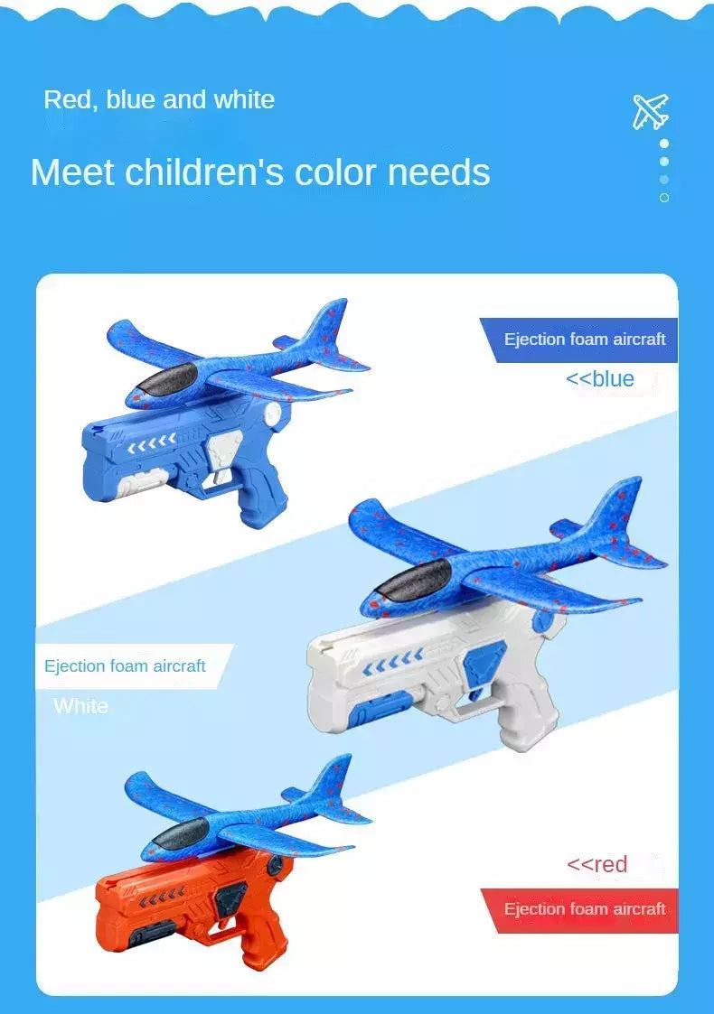 Lançador de avião Brinquedos para crianças, avião ao ar livre, avião voador antiderrapante, catapulta de espuma EPP, presentes de aniversário para meninos e meninas