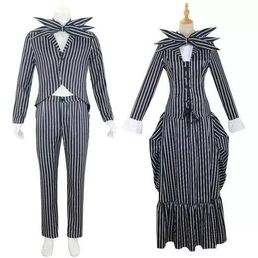 Anime jack skellington cosplay traje para adulto o pesadelo antes do natal jack uniforme roupas terno trajes de halloween