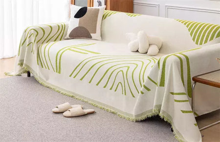 Chenille Sofá Throw Blanket com Tassel, Modern Luxury Cover, Four Season Sofa Cover, Full Covers, Dustproof, Toalha de casa, 1 Pc