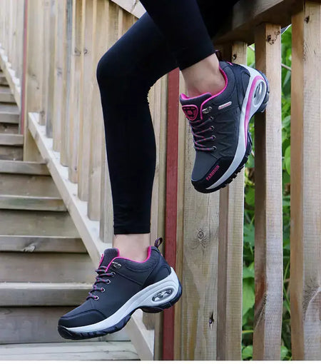 Mulheres sapatos esportivos plataforma tênis moda caminhadas ao ar livre antiderrapante sapatos casuais baixo superior tênis de corrida calçados femininos