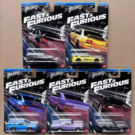 Hot Wheels Carros Velozes e Furiosos HNR88-E F G H J TOYOTA SUPRA NISSAN SKYLINE GTR (BNR34) Diecast Modelo de Veículo Carros Brinquedos Meninos Presente