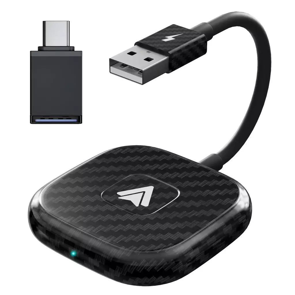 Adaptador sem fio Carplay com Youtube/Netflix/Tiktok, dongle USB Carplay sem fio para Carplay com fio de fábrica para Wireless