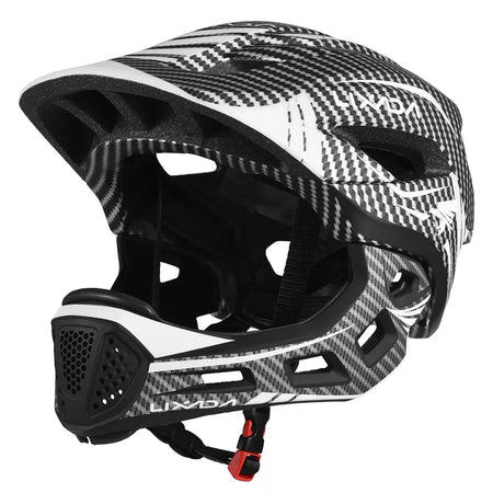 Lixada crianças 2-em-1 destacável capacete facial completo crianças esportes capacete de segurança da bicicleta equipamentos de proteção crianças capacete de ciclismo
