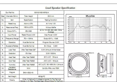 2 unidades/lotes 2 Polegada 4 ohm 3w alto-falantes de gama completa portátil 52mm alto-falante de áudio subwoofer diy alta fidelidade estéreo sqaure alto-falante bluetooth