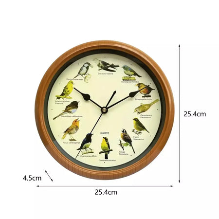 Relógio de parede pendurado decoração cantando pássaro relógio de parede pássaro com som pendurado decoração para paredes da cozinha prateleira decoração