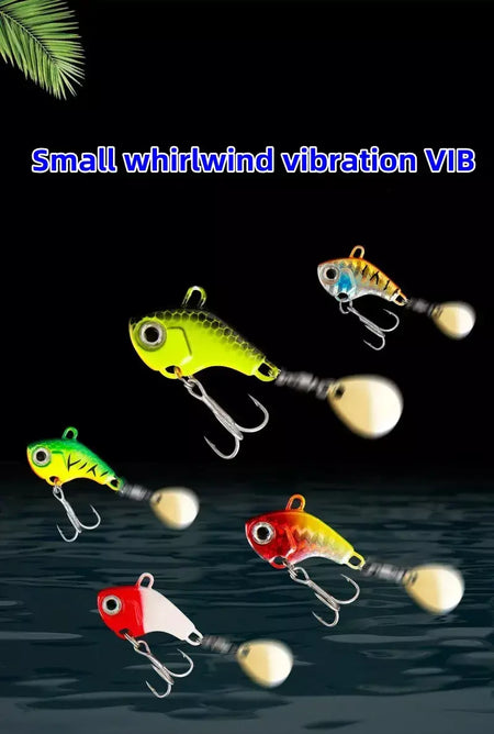 Isca de pesca 5g-20g oscilação rotativa metal vib vibração isca girador colher gabarito mar iscas artificiais duras lantejoulas enfrentar