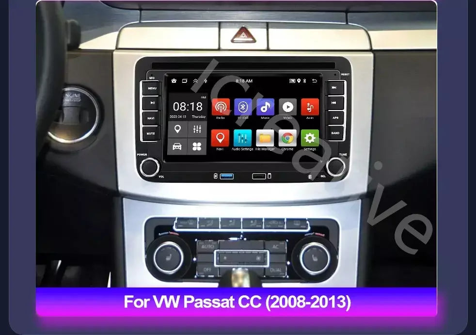 2din rádio do carro android para volkswagen golf 5 6 polo passat b6 b7 cc skoda jetta universal multimídia carplay wifi navegação gps