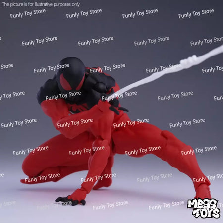 Em estoque brinquedos bagunça homem aranha symbiote spiderman messtoys scarlet aranha terno preto vizinho anime figura de ação presentes brinquedos