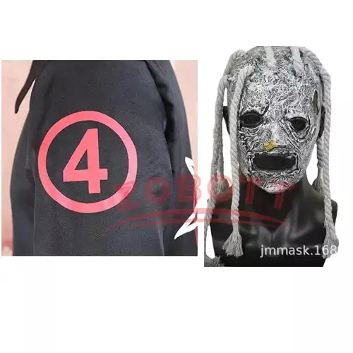Cosplay Slipknot Game para homens, macacão Makk, sem máscara, desempenho de Halloween, terror