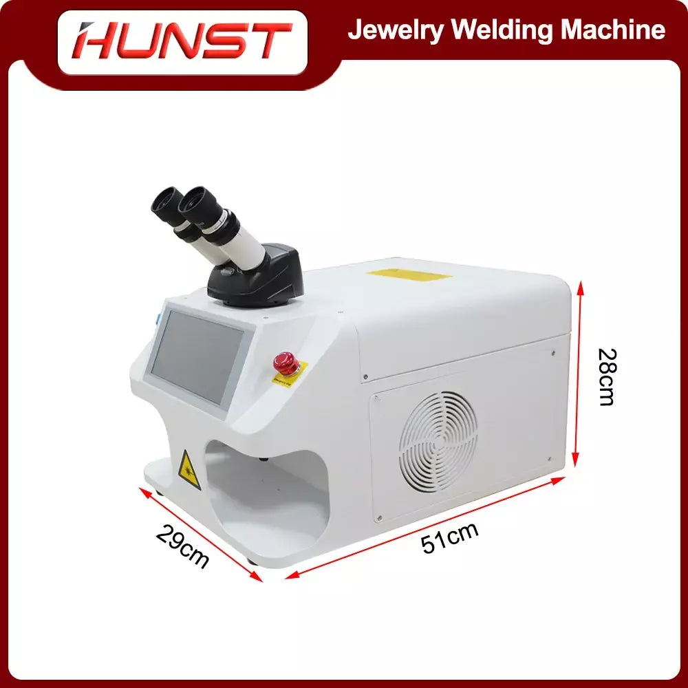 Hunst jóias máquina de solda a laser 80w solda mini soldador a laser de fibra portátil para ouro prata titânio anéis colar metal