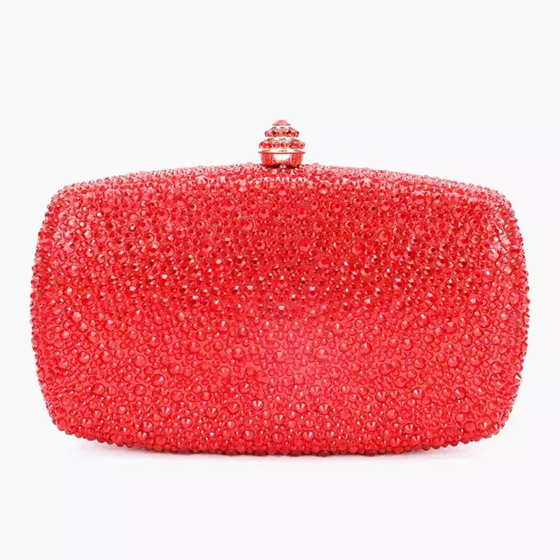 Bolsa noite strass para mulheres, bolsas de casamento, corrente de cristal, ouro, prata, pedras da noite, marrom, verde, pedras azuis
