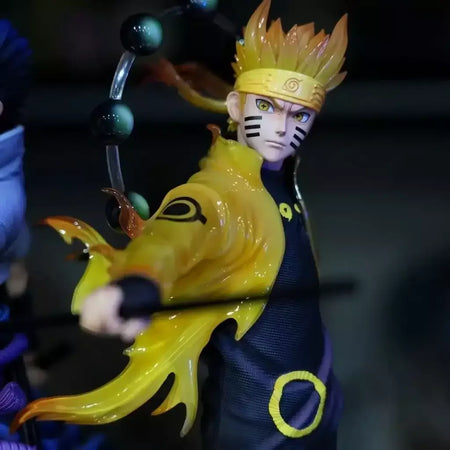 2025 novo anime shippuden estatueta naruto uzumaki uchiha sasuke pvc figura de ação estátua coleção modelo brinquedos anime figura