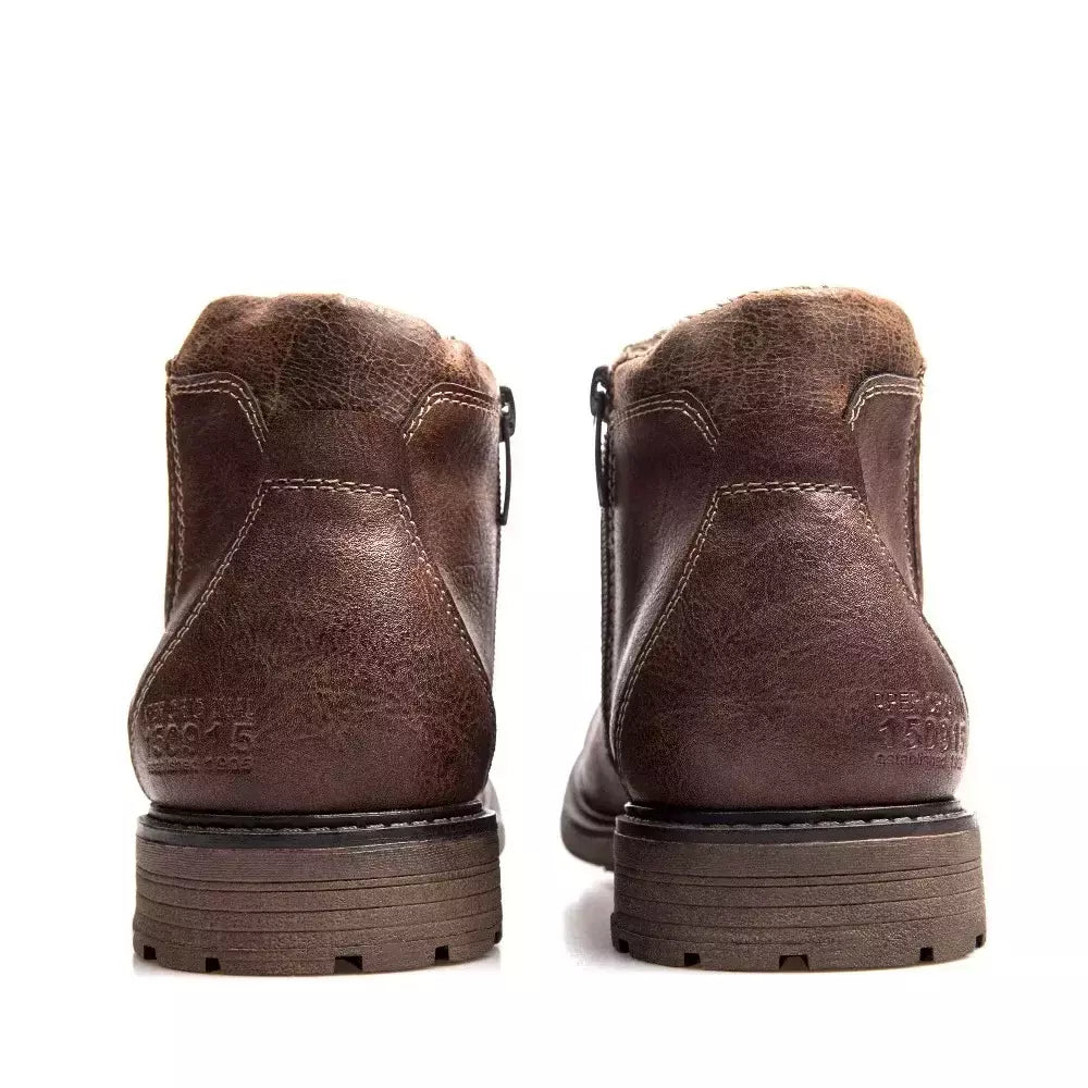 Bota de couro masculina, bota curta chelsea, calçado estilo vintage, marca, outono, inverno, 2022, tamanho 39-48