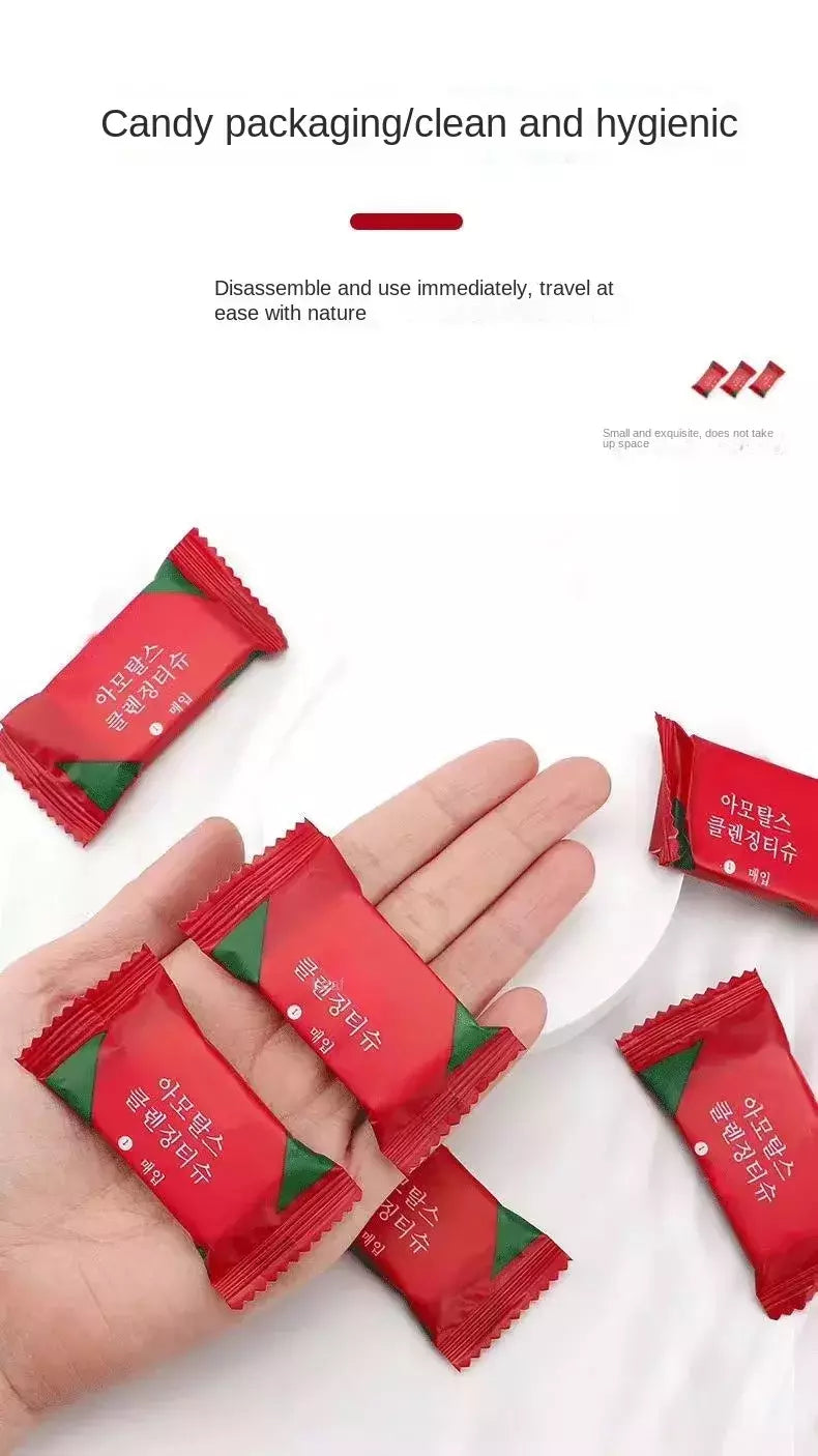 Toalha comprimida descartável para mulheres, toalha de rosto macia, portátil, limpa, viagem, camping, 20pcs